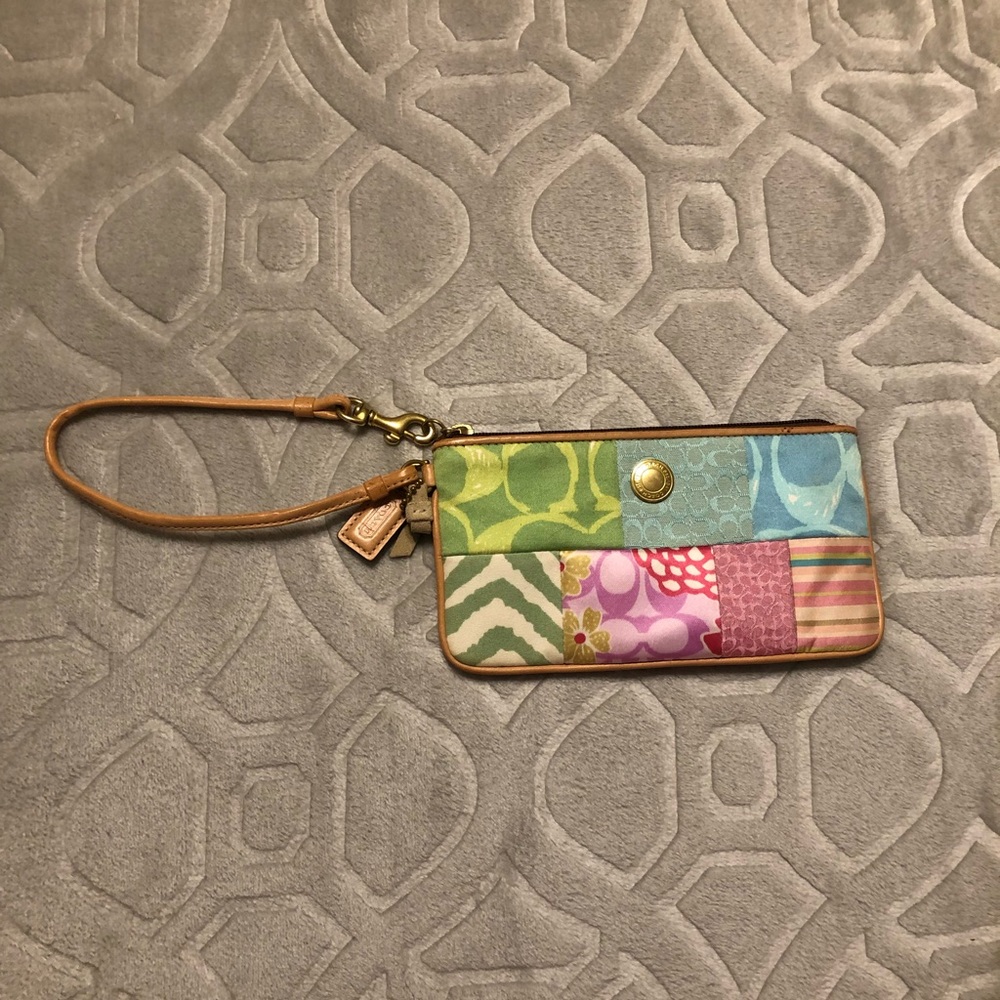 Colorful Coach Wristlet